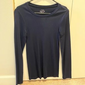JCrew Perfect Fit Long Sleeve, Medium, Navy